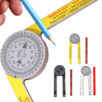 마이터 톱 각도기 건축업을 위한 내부 외부 측정기 고정밀 목공 절단 포지셔너