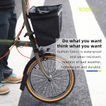 브래킷이있는 전면 보관 가방 원래 야채 바구니 Brompton 접이식 자전거 용 내부