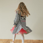 마틸다엔와이 마틸다엔와이 아동용 강아지 프릴 트렌치코트 11T