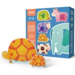 MIDEER 2살 영유아 동물농장 도형종이퍼즐 퍼즐교구 놀이교구 그림퍼즐