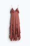 H&M 에이치앤엠 러플 맥시 원피스 ROSA EMPOLVADO 1254689001