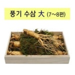 풍기인삼 5-6년근 수삼 원삼 750g 풍기수삼 대 750g 7-8편 대바구니포장 1개