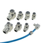 304 스테인레스 스틸 어댑터 1 8 1 4 3 8 1 2 PT 나사 4 6 8 10 호스 공압 공기 압축 퀵 파이프 피팅 커넥터