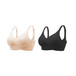 에이치앤에프 HNF 심리스브라 노와이어 일체형 후크형 볼륨업 패드 브라탑 여자 속옷 1장 2장 4장 세트 패후 스킨 1장 1장