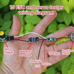 기어 SERVO 6S 테스트 5 ESC 미니 26V DIY 2 심플 1개 모듈 컨트롤러
