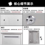 도서반납함 책 물품 보관 택배 중형 철제 건의함 벽 대형 이중 구멍 자물쇠 G2601