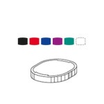 그린피앤에스 자동 스탬프패드리필 청색 1개 R-532