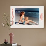 더아트컴퍼니 더 아트 컴퍼니 오드리햅번 마릴린먼로 빈티지 감성 그림액자 32종 27 바다 먼로 캔버스액자 12호 60 6x45 5