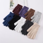 겨울 니트장갑 남녀공용 기모 골지 데일리 털 장갑