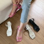 4컬러 낮은굽 여름 샌들 RJ-g1483
