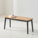 j0094 Sophia 2인벤치 의자 고무나무 원목의자 벤치의자