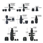 Pe 호스 커넥터 엘보 티 엔드 플러그 감소 너트가있는 농장 물 파이프 피팅