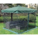 모기장 파라솔 사각 우산 방충망 대형 캐노피 쉘터 정원 그늘막