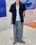 Keanu jacket 키아누 린넨 반팔 자켓 블레이저 얇은자켓 포켓
