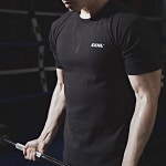 엑스헤일 하이 퍼포머 베이직 머슬핏 짐웨어 유니섹스 로고 반팔 티셔츠 S EXA02