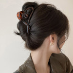 하트모양 유광무광 깔끔 심플 집게핀 머리핀 유광블랙