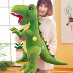 티라노사우루스 쿠션 라지 인형 소파 쿠션 그린