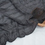 자투리 손뜨게느낌 펀칭 니트지 2296펄그레이