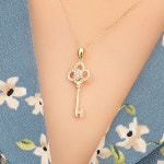 엘렌쥬얼리 엘렌쥬얼리 행운의 황금 열쇠 금 목걸이