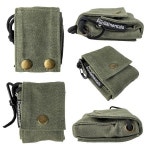 Forest Fundamentals Artisan Forager Pouch Handmade Waxed Canvas Collapsible Waist Foraging Utilit