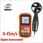 풍속계 풍속 측정 BENETECH 속도 측정기 풍속계 LCD 디스플레이 디지털 0-45 메터 초 센서 GM8901