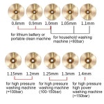 깍지 고압 클리너 와셔 폼 오리피스 포트 액세서리 구리 스프레이 코어 메쉬 필터 세차 도구 0 8-1