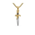 데이비드율만 David Yurman 웨이브 대거 Amulet 인 스털링 9165616