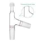 증류 장치용 2440 조인트와 스크류 캡이 StonyLab 온도계 어댑터 24 40 Joint