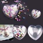 투명반구 PVC 하트 반구 대 -10개 스노우볼 만들기