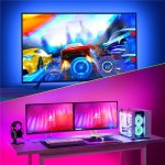 게임 조명용 USB RGB LED 스트립 리모컨 TV 백라이트 주변 조명 키트 44 키 5V 5050SMD