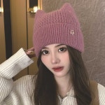 여자 겨울 여행 나들이 주말 모자 코디 니트 비니