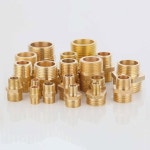 황동 파이프 육각 니플 피팅 퀵 어댑터 물 오일 가스 커넥터 BSP 수나사 1 8 1 4 3 8 1 2 3 4 1 1 1 4