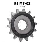 사일런트 내구성 엔듀로 스프로킷 야마하 YZF-R3 MT-03 YZFR3 YZF R3 R25 MT03 용 14T YZF-R25 MT-25 YZFR25