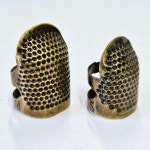 바느질 손가락 보호 금속 골무 황동