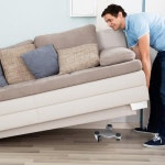 삼각형 다리미 가구 이동 돌리 캐비닛 해비 물체 바퀴 3개