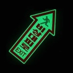 바닥용 축광고휘도스티커 비상대피로 화살표 소