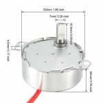 핸드메이드 동기 모터 AC 12V 4W 50 60Hz CCW CW 0 8 1R 2 5 3R 5 6R 8 10R 10 12R 15 18R 20 24R 30 36R 용 1PC