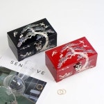 박씨상방 박씨상방 나전칠기 미니 1단 자개보석함 15센티 송학 자개함 나전보석함