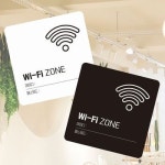 Wi-Fi 부착형 정사각 소형안내판 ZONE2