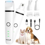 oneisall Paw Trimmer 소형견용 Quiet 4 in 1 소형견 그루밍 키트 스피드견 무선 클립퍼 Dog Nail Grinder 1개