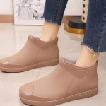 장화 부츠 데일리 레인 가벼운 신발 장마 방수 숏