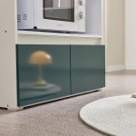 j0111 Grace 600소형 광파오븐렌지대 수납형디자인 주방수납장