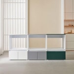 j0111 Grace 600소형 광파오븐렌지대 수납형디자인 주방수납장