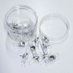 투명 압정 집게 클립 게시판 사진 걸이 20개