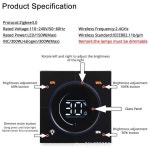 지그비 3 0 PC 패널 벽 조명 스위치 무한 노브 조광기 레귤레이터 디지털 LCD Yandex AC 150-300W 110-240V