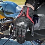 오토바이 장갑 남성용 레이싱 가죽 사이클링 로드 팀 장갑 터치 스크린 주먹 관절 보호