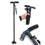 휴대 용 접이식 어르신 보행 걷기 보조 네발 지팡이