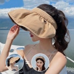 챙넓은 여성 와이드 썬캡 자외선 햇빛차단 모자