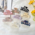 1 1 봄신상 천연마블 헤어핀 집게핀 머리핀 벚꽃핑크 보라