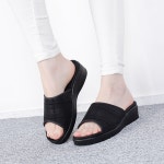 행텐 행텐 여성 국산 통굽 발편한 체크무늬 깔끔한 슬리퍼 PS-402